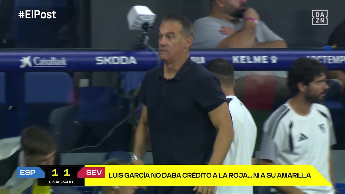 Esta fue la reacción de Luis García Plaza a la expulsión de Arouna Sangante 🟥 #ELPost