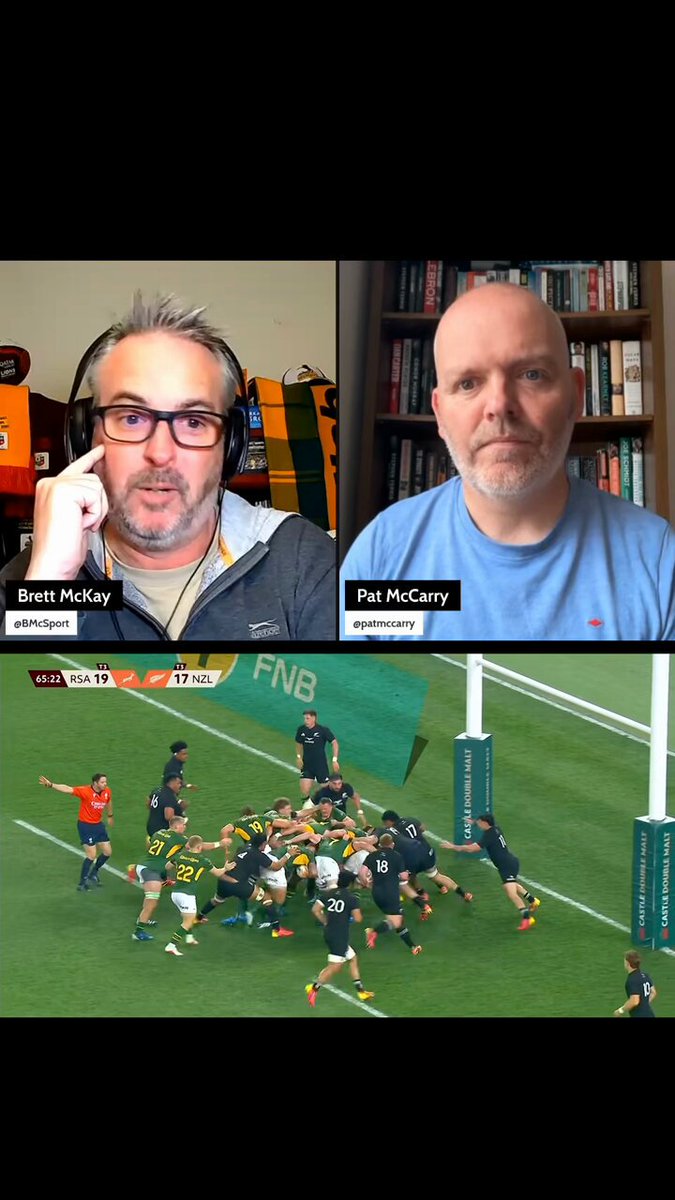 "When they did that for Malcom Marx' try, it was almost like Rocky IV and Drago dominating... if there was a white towel, it should have been flung in" 🗣 Huge praise on the latest 8/9 Rugby podcast for two powerful Malcolm Marx moments against the All Blacks 🔥🔥
