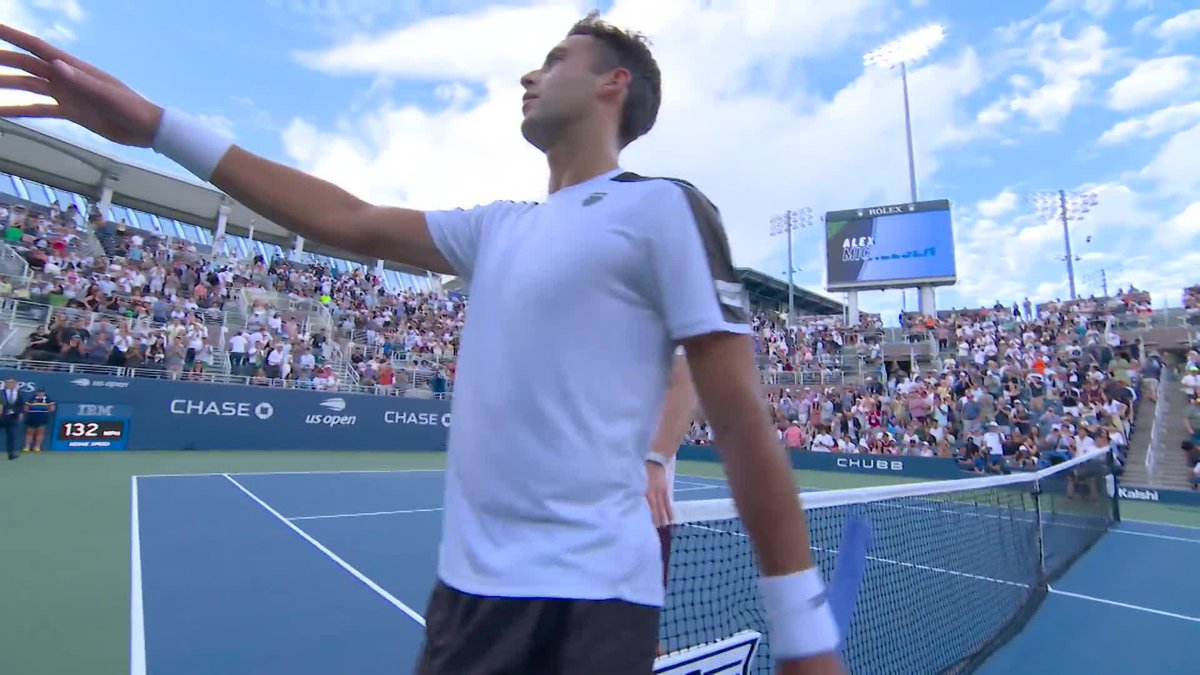 That first quarterfinal feeling for Alex Michelsen!