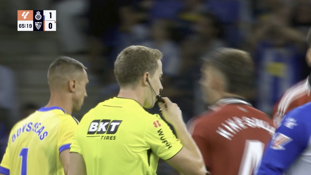 🗣 AUDIO REVISIÓN VAR 🗓 Jornada 4 | Primera División ⚽ RCD Espanyol de Barcelona 🆚 Sevilla Fútbol Club | 62’ #ArbitrajeRFEF | CTA