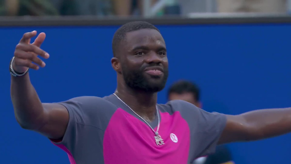 His house. Frances Tiafoe is 10-0 in Louis Armstrong Stadium.