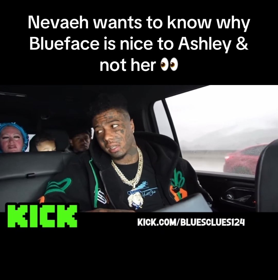 Neveah asks Blueface why he treats other girls better than her, pointing out how NICE he is to Ashley while he’s always treating her differently. She kept questioning him while her mom sat in the back of the car looking completely SHOCKED at what she was hearing. 👀