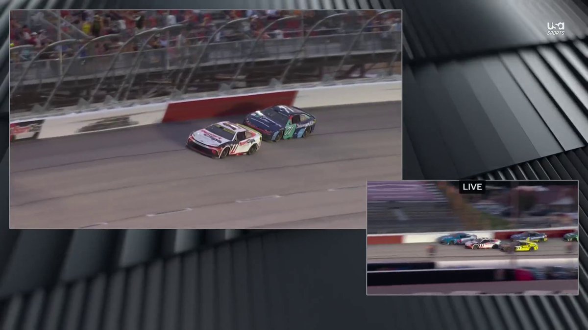 HAMLIN AND MCDOWELL MAKE CONTACT EARLY IN STAGE THREE. 👀 📺 /📱 : USA Network