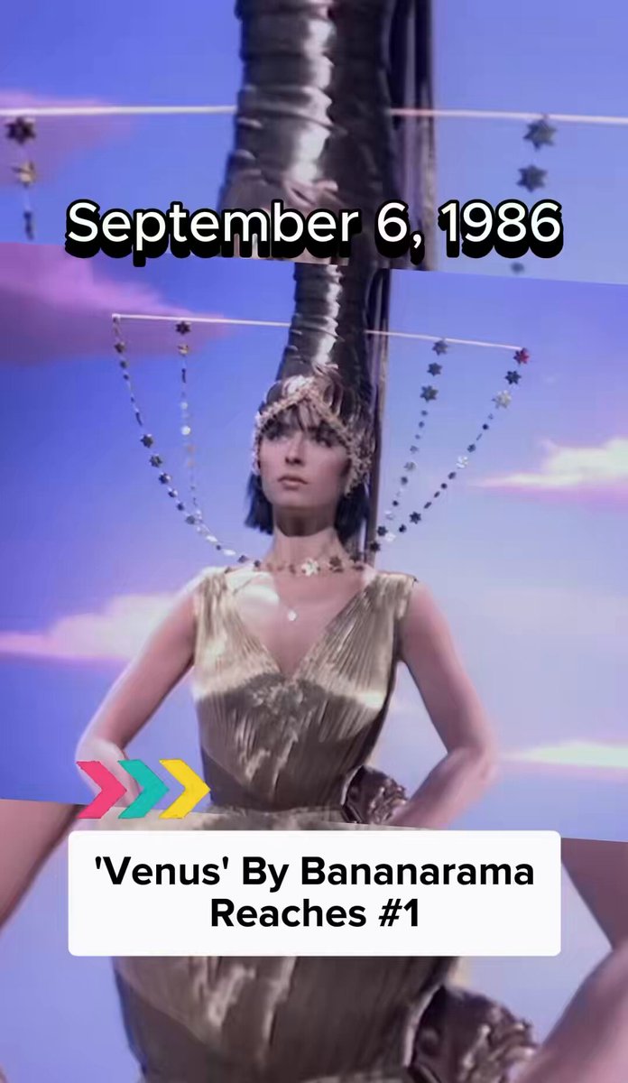 🎶On September 6, 1986, ‘Venus’ by Bananarama reached #1 on the Billboard Hot 100