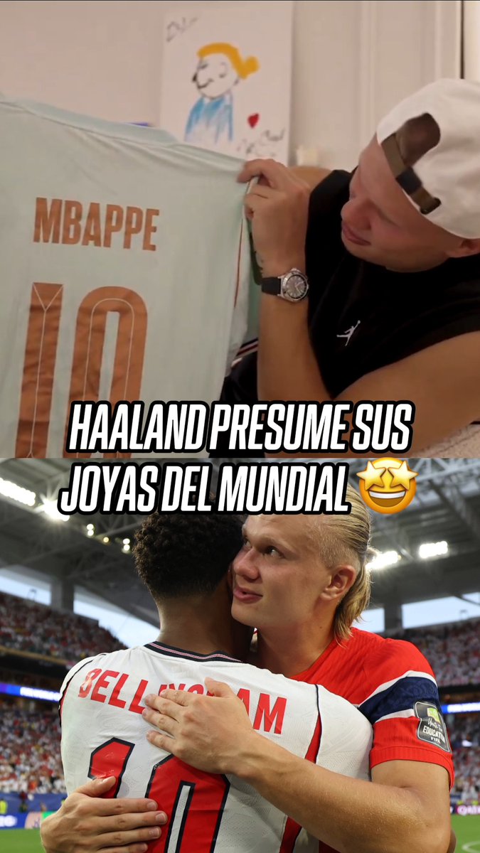 ¡NUEVAS JOYAS PARA SU COLECCIÓN! 😮‍💨🔥 Erling Haaland mostró las playeras que intercambió durante el Mundial 2026. 📹 YT Erling