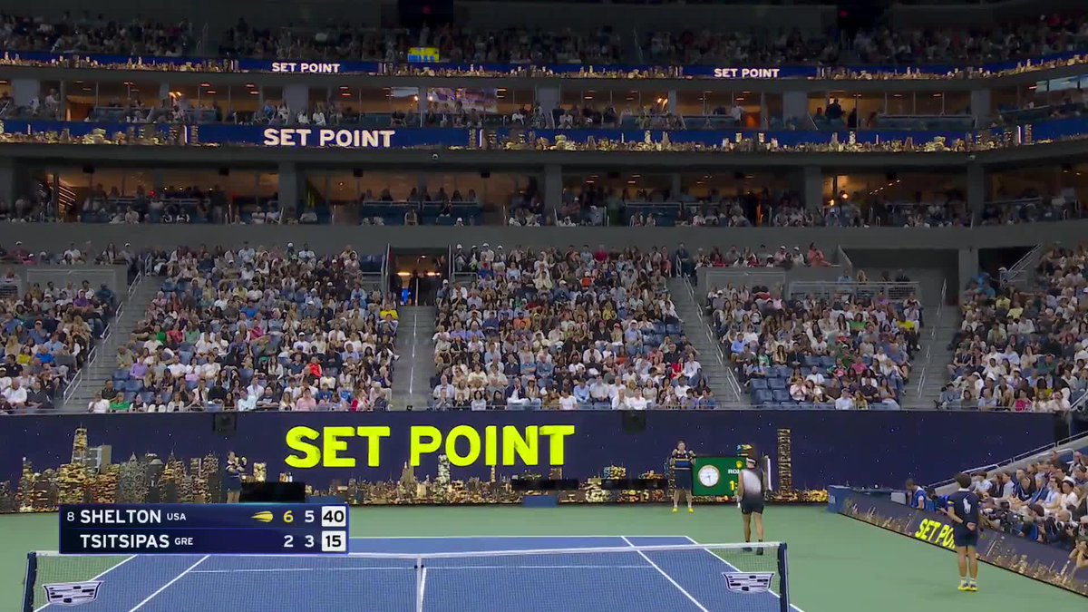 What a shot from Ben Shelton to take the second set 6-3!