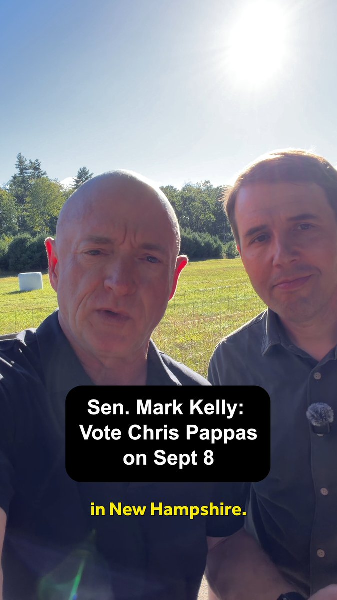.Captain Mark Kelly and I want you to vote in Tuesday’s election! 🫵
