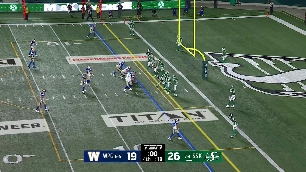 ON HIS CFL DEBUT OH MY GOD WE HAVE OT FOOTBALL.