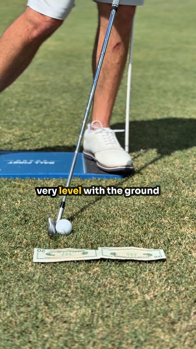 Click link in bio for lowest price on the Ball First Board. The best ball strikers aren't swinging like a pendulum — they're creating a flat spot through impact that keeps the club level with the ground. #golf #ballstriking #golftips #golfswing