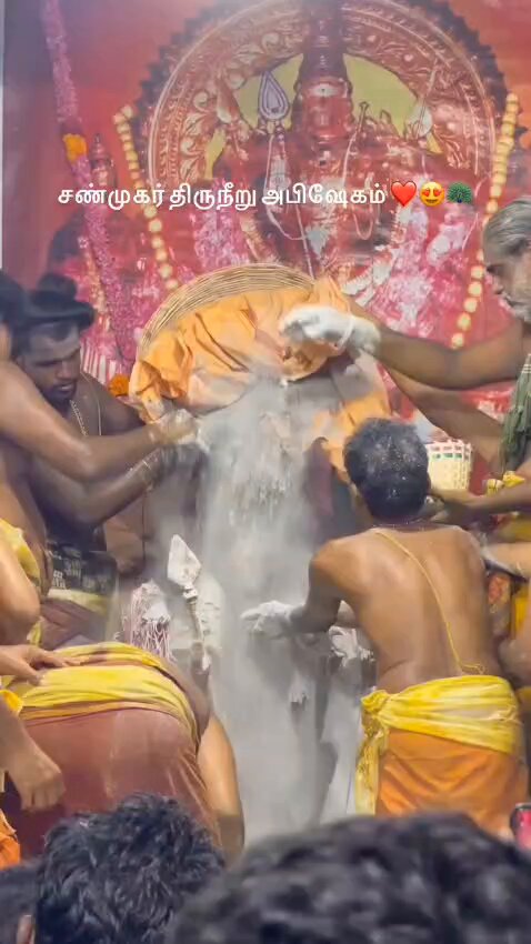 சண்முகர் திருநீர் அபிஷேகம் பார்க்க பார்க்க வாழ்வில் வெற்றி வரும் உங்களுடைய பாவம் நீங்கும். #ௐ_முருகா