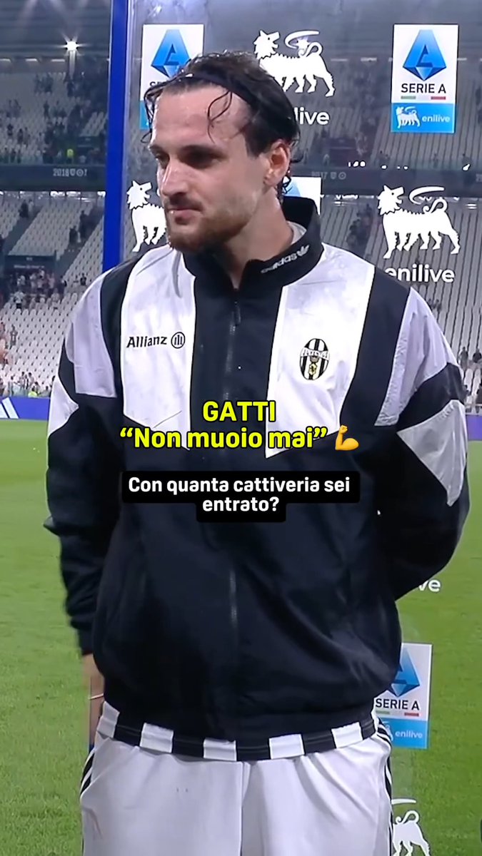 "𝑵𝒐𝒏 𝒎𝒖𝒐𝒊𝒐 𝒎𝒂𝒊" 💪 𝑮𝑨𝑻𝑻𝑰 🤝 𝑱𝑼𝑽𝑬𝑵𝑻𝑼𝑺 ⚪️⚫️ #Gatti #JuveMilan #SerieAEnilive #DAZN