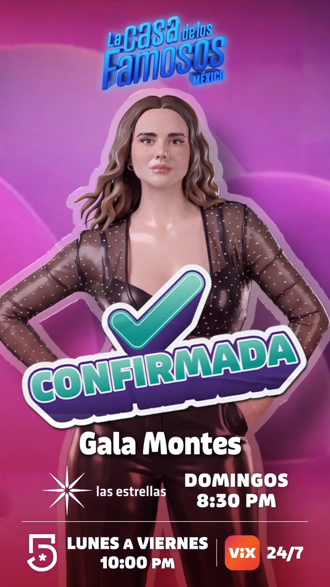 🚨 ¡#GalaMontes es la NUEVA HABITANTE de La Casa de los Famosos México! ¿Qué pasará ahora? 😱 Descúbrelo SUSCRIBIÉNDOTE A #ViX 📲 #LaCasaDeLosFamososMx 🏠, también disponible en #LasEstrellas y #Canal5