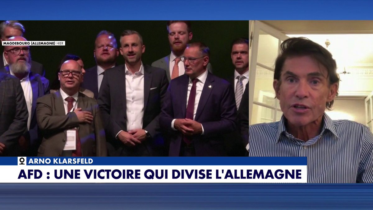 Arno Klarsfeld revient sur la victoire de l'AfD et évoque «un grand chagrin de voir un parti qui veut réécrire l'histoire en effaçant la responsabilité nazie dans la Seconde Guerre mondiale», dans #LaMatinale Toute l'info est à retrouver sur