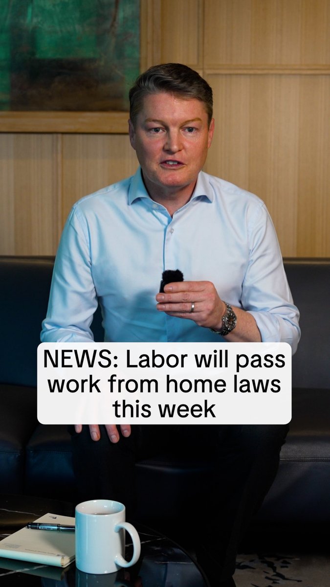 Work from home works. And in Victoria, it will be your right.