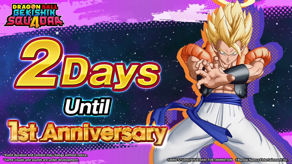 📢2 Days until the #Squadra 1st Anniversary! #GekishinSquadra #DragonBall