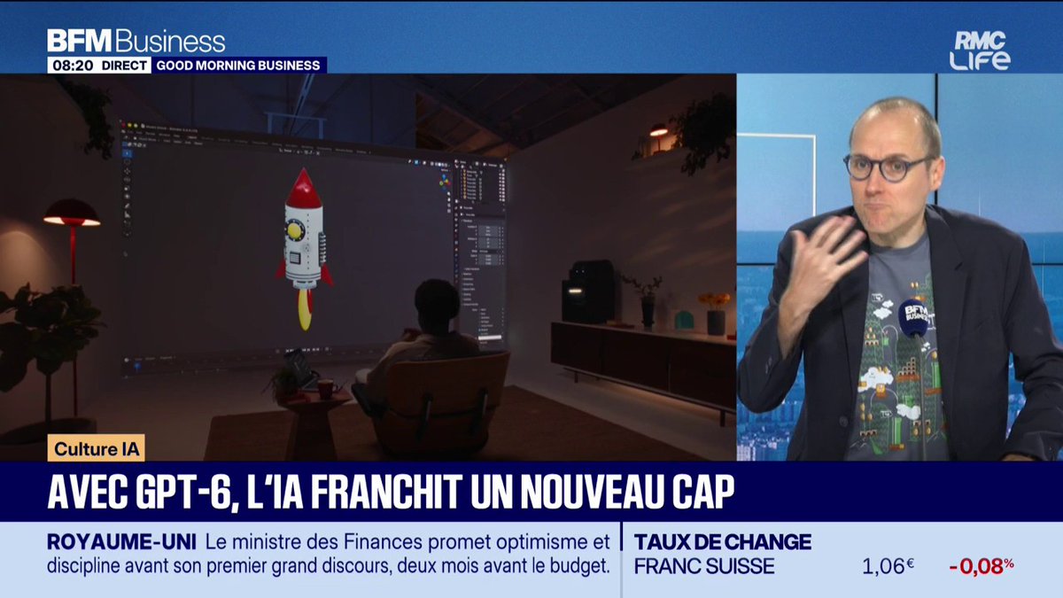 Avec GPT-6, l'IA franchit un nouveau cap 💬 "Là où GPT-6 impressionne vraiment, c'est sur sa capacité non seulement à répondre mais aussi à agir comme le ferait un être humain. Par exemple, en prenant le contrôle de votre ordinateur." 💬Anthony Morel