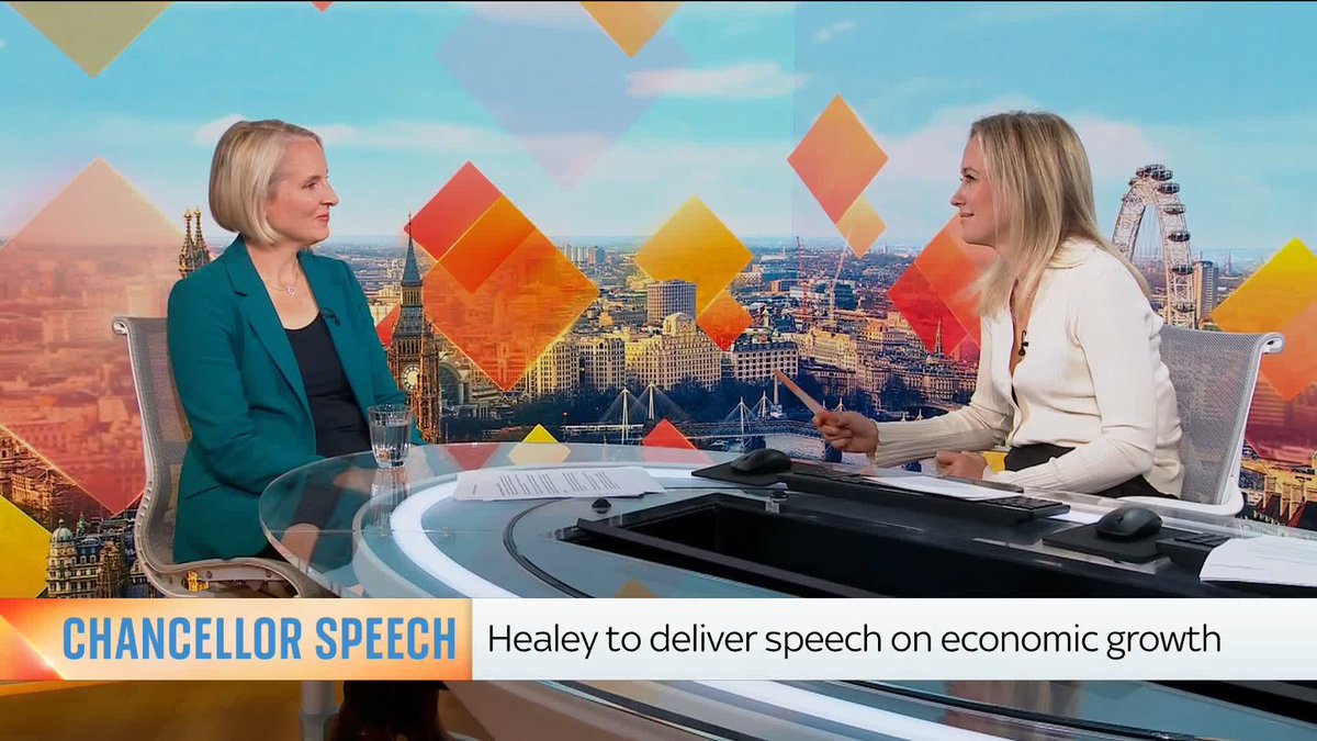 Chancellor John Healey will set out his vision for growing the UK economy - but how new are the announcements? Sophy Ridge puts this to the Chief Secretary to the Treasury, Emma Reynolds for Wycombe 🌹 ⬇️