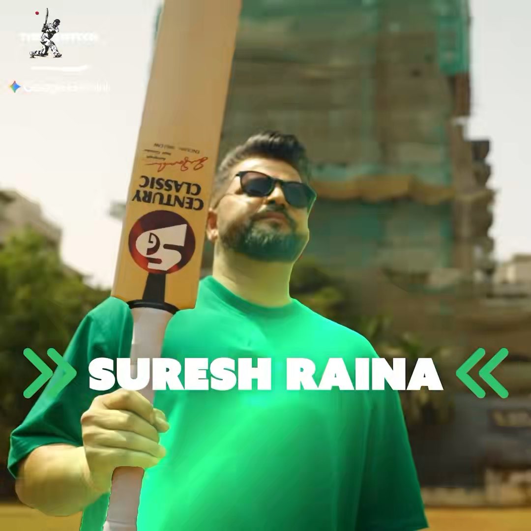 Suresh Raina tests the world's BIGGEST bat 🤯🏏 Head to our YouTube channel NOW to watch the FULL video! 🫡