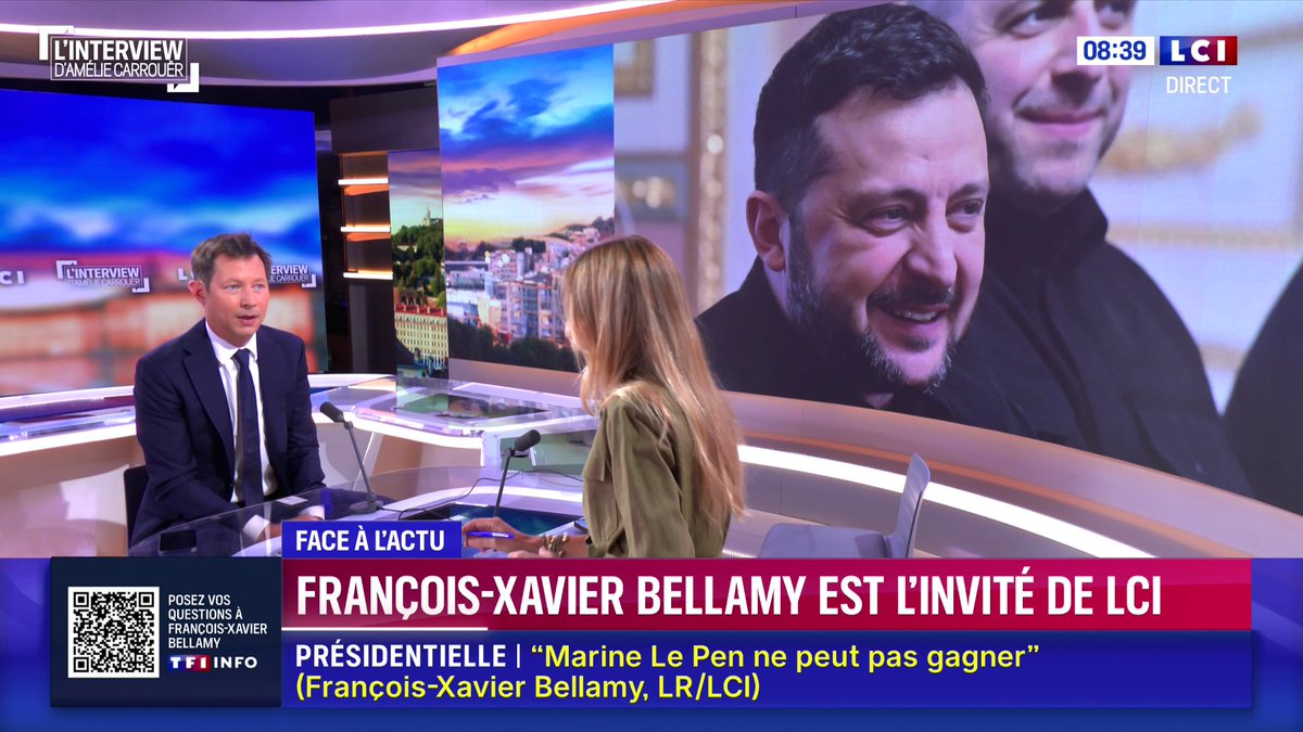 🔴 Aide à l'Ukraine : 🗣️ "Bien sûr qu'il faut soutenir l'Ukraine (...) il faut soutenir l'Ukraine parce que c'est notre devoir mais aussi parce que c'est notre intérêt, c'est notre sécurité qui se joue" : Fx Bellamy 📺 L'interview d'Amélie Carrouër | Matinale LCI