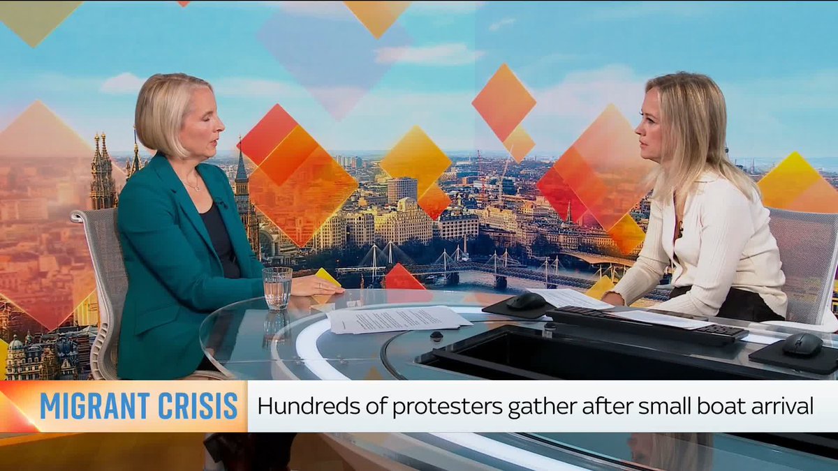 Chief Secretary to the Treasury: 'Small boat protests have crossed the line' Emma Reynolds for Wycombe 🌹 rejects the idea that the protests have taken the police by surprise, but tells Sophy Ridge the 'scale is something we haven't seen before'