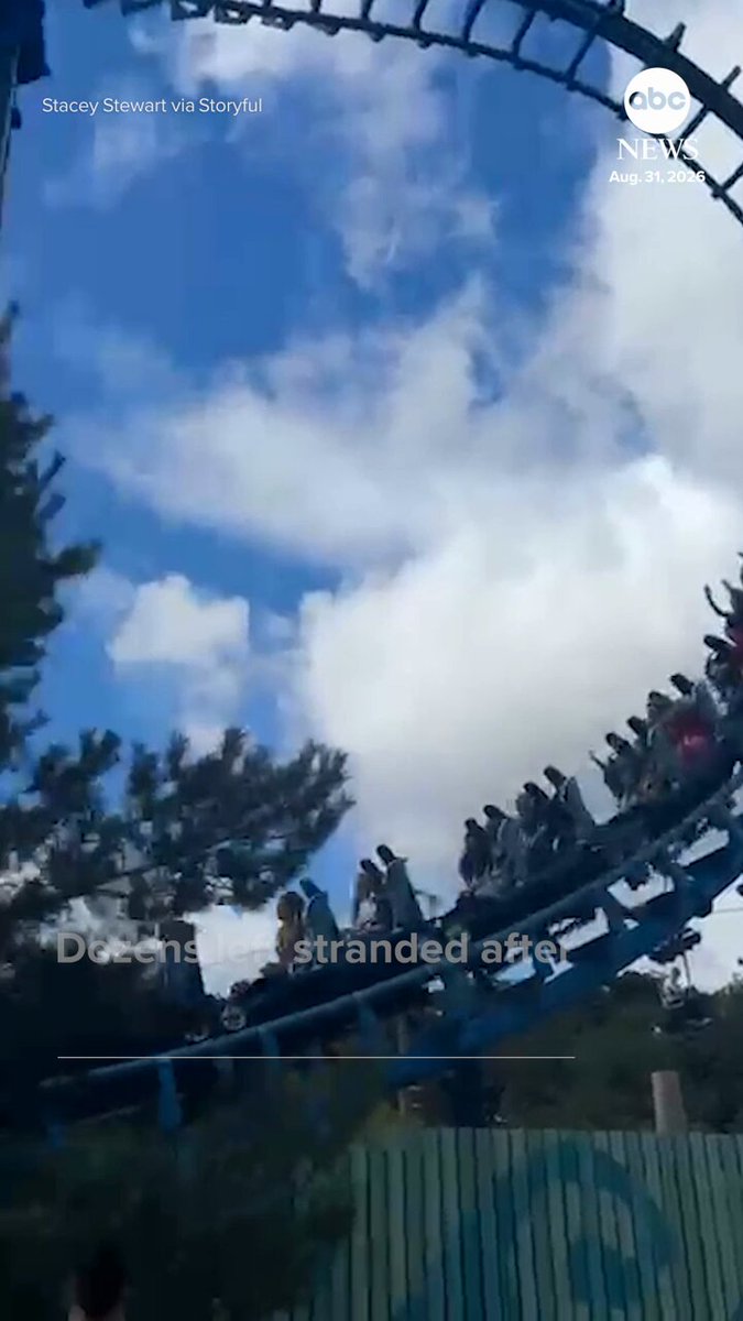 Dozens of people were left stranded for more than two hours on a roller coaster in eastern England after it malfunctioned on Aug. 31. Firefighters were able to safely rescue all passengers, according to the Suffolk Fire and Rescue Service.