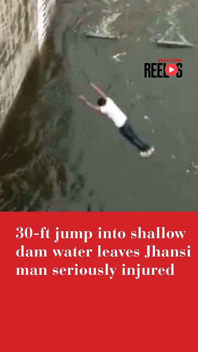 A 30-foot jump for a social media reel ended in tragedy for a 32-year-old man in Jhansi. Pushpendra Kumar fractured both legs after landing on rocks in shallow water at Pahuj Dam. He underwent surgery on one leg and is set to undergo another operation. #Jhansi #JhansiNews #SocialMediaStunt #ReelStunt #Reels #ViralVideo #DamAccident #AccidentNews #ITReel