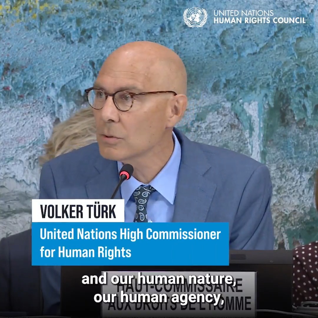 "Advanced AI could pose an existential threat to humanity," warned UN Human Rights chief Volker Türk at the opening of the 63rd session of the United Nations Human Rights Council. He called for cast-iron guarantees to be put in place around the security of AI before it is too late. #HRC63