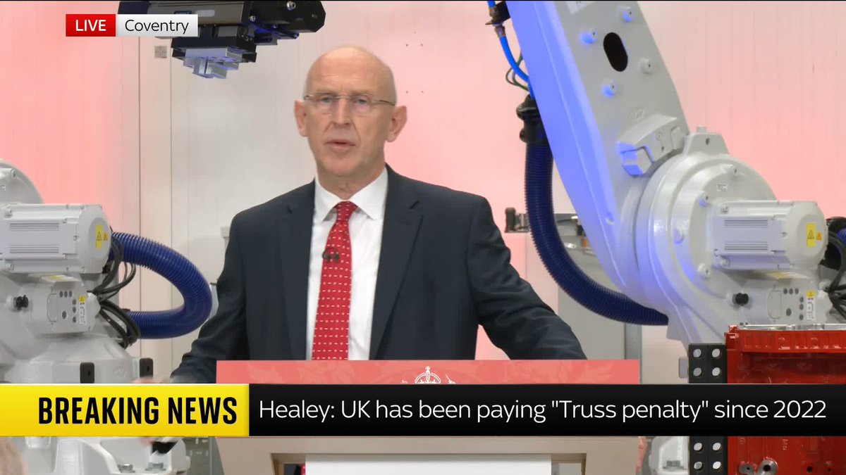 "Can you reassure business and the public that you won't burden them with more tax rises in the Budget?" Sky's Beth Rigby questions John Healey after his first major speech as Chancellor. 📺 Sky 501, Virgin 602, Freeview 233 and YouTube