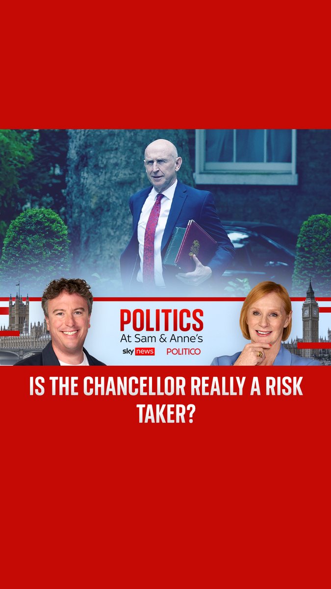 Is the chancellor really a risk-taker? In the latest episode, Sky's Sam Coates Sky and Politico's anne mcelvoy ask whether John Healey offers a genuinely different approach to Rachel Reeves. ๐ง
