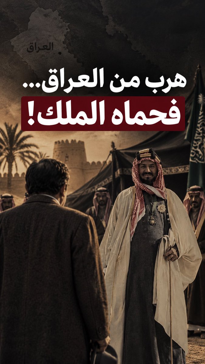 هرب من العراق… فدخل في جوار الملك عبدالعزيز! 🇮🇶🇸🇦 فلماذا حماه؟ وما قصة «زبنة رشيد»؟
