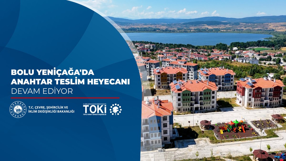 🏘️ Bolu Yeniçağa 2. Etap'ta 2️⃣0️⃣6️⃣ sosyal konut inşa ettik. 🗓️ 0️⃣1️⃣ - 1️⃣1️⃣ Eylül 2️⃣0️⃣2️⃣6️⃣ tarihleri arasında hak sahiplerine teslim ediliyor. 🍀 Dinlenme, spor, oyun ve yeşil alanları barındıran bu projeyle vatandaşlarımız yeni bir yaşam alanına kavuştu. 👨👩👧👦 Hak sahibi vatandaşlarımıza yeni yuvalarında huzurlu, sağlıklı ve mutlu bir yaşam dileriz. 📌 Teslim programı için👇