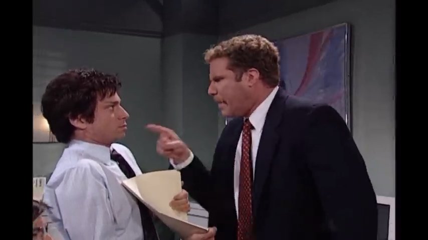 The high stress, completely unhinged manager attempting to recruit a prospective employee by casually pitching three weeks of paid vacation and full benefits all while repeatedly losing his temper, screaming at, and physically assaulting his current staff in the background over minor office infractions. Some sketches remains one of the best of all time.