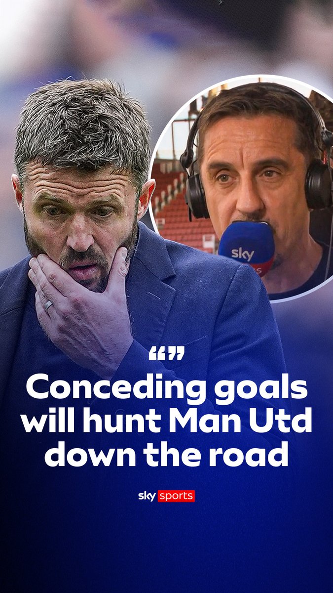 "Conceding goals is going to chase and hunt them down the road" Gary Neville questions Manchester United's defence 🧐