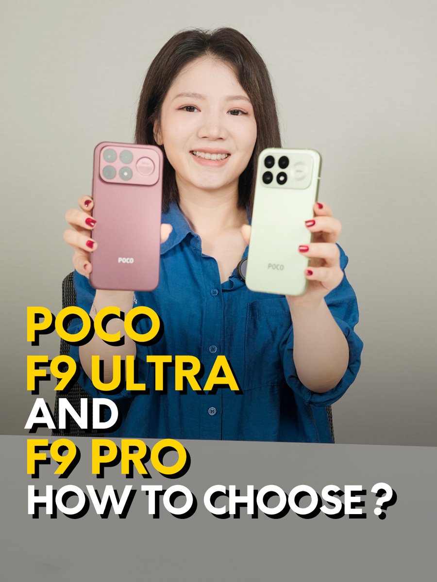 I've got you covered! 🫵 POCO F9 Pro vs. POCO F9 Ultra — watch till the end and you'll know which one to pick. #POCOF9Pro #POCOF9Ultra #POCOF9Series #UltrapowerUnbound