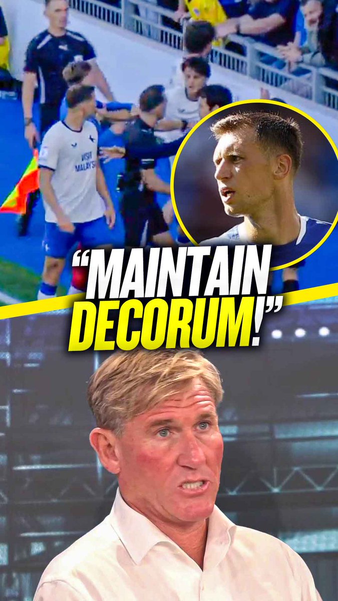 😫 "You're a human being, it's a human reaction." 🤷♂️ "What should be the consequence for the player or the fan...?" Simon Jordan has his say on Cardiff's Krystian Bielik getting into an altercation with a young Portsmouth fan during a game! 😳