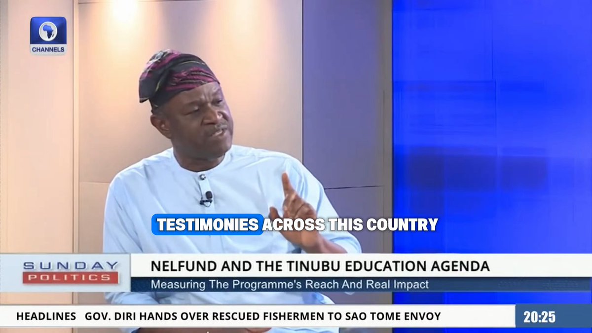 “There are lots of testimonies…” — Akintunde Sawyerr, Managing Director &amp; Chief Executive Officer, NELFUND. The questions surrounding NELFUND, the student loan scheme, and the Tinubu education agenda. #seunokinbaloye #sundaypolitics #channelstv