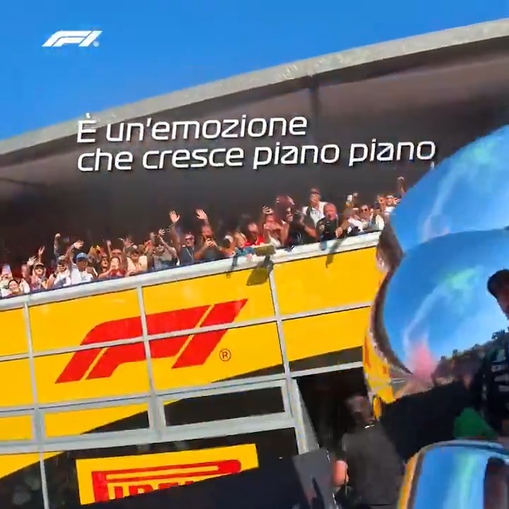 POV: You're Kimi singing on the podium at your home race 🎤🫶 #F1 #ItalianGP