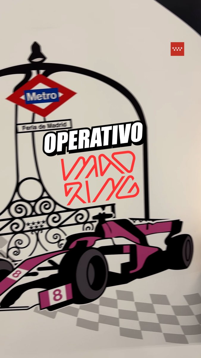 🔊 La Comunidad de Madrid reforzará el servicio de Metro hasta un 250% por el Gran Premio de España de Formula 1. 🚇 El operativo se centrará en las líneas 4, 5 y 8 durante las franjas de mayor demanda. 🗺️ Metro pondrá a disposición de los usuarios un plano especial con el trazado completo, las estaciones recomendadas y las distintas alternativas de acceso al circuito. ℹ️ Feria de Madrid y Nuevos Ministerios (L8) contarán con puntos de atención al cliente con información de trayectos, horarios, tarifas y opciones de movilidad.