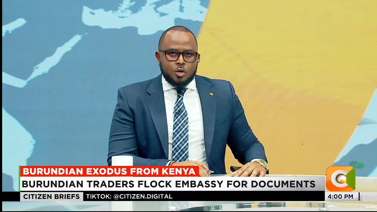 Burundian Exodus From Kenya: Burundian traders flock embassy for documents Most are seeking to return to Burundi Pres. Ruto ordered crackdown on small-scale traders #CitizenBriefs