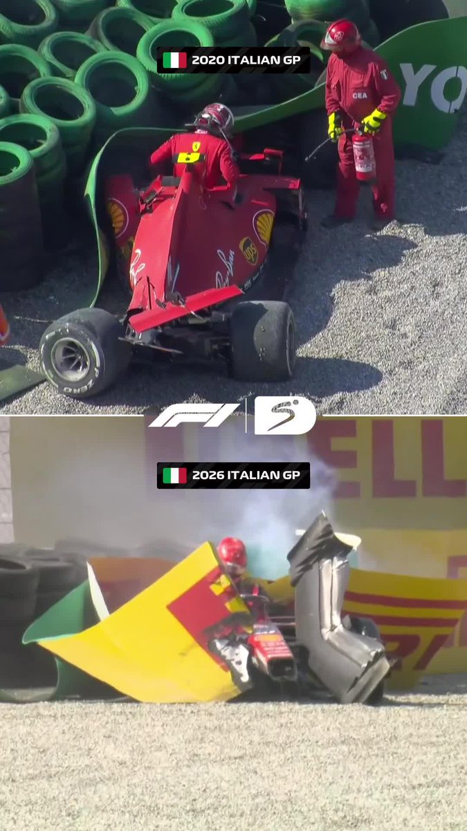 👆 2020 🆚 2026 👇 There's just something about Charles Leclerc and Monza's Parabolica 😔😭 #SSMotorsport | #F1 | #ItalianGP