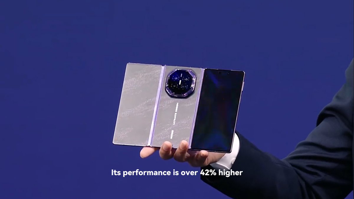 Huawei unveils tri-fold Mate XT 2 with Kirin 9050 Pro, the world's 1st chip with LogicFolding architecture. Mr. Yu, Huawei Executive Director and Chairman of the Board of Directors of the Consumer BG, detailed key UX improvements.