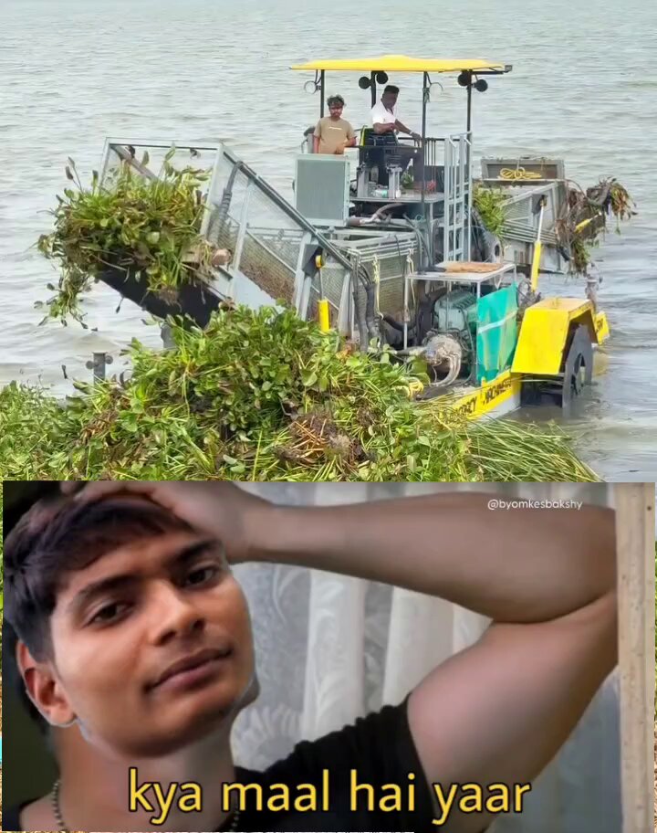 Someone please sponsor this river cleaning machine for Bittu Tabahi.