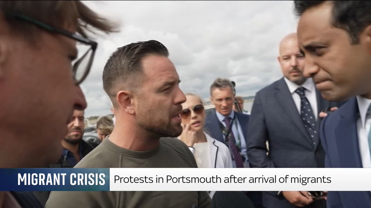 The founder of the group behind the anti-immigration protests at Dover on Saturday, Daniel Thomas, interrupted an interview with Reform UK’s Zia Yusuf in Portsmouth. Thomas told Yusuf that what Nigel Farage said about the protests was "not good"