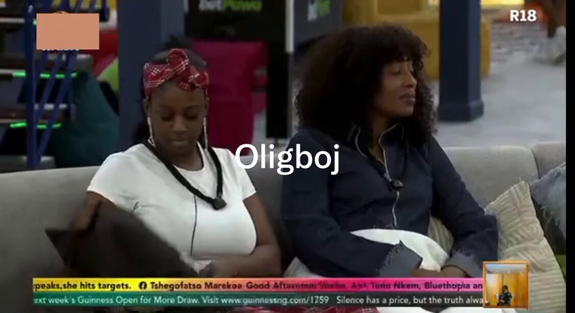 Since you guys like to cut video, let me post the full conversation between Sheba and TemiNkem TemiNkem- I should have actually put this pillow in this girl face. Bells- Temi what was that. Sheba- that was a joke, they told her to do something Temi- who said it was a joke Then Sheba went on This is speculation from Sheba. And why Sheba said this is because Nomy didn’t react, so because Nomy didn’t react, then it was planned. Lmao. 🤣 What Sheba did was to put ideas into TemiNkem head that it was planned because from the beginning TemiNkem said it wasn’t a joke. Why don’t we wait to hear from the horse mouth because if it was Nomy who did this. Sheba won’t speculate this, all the housemates will conclude that Nomy is bullying TemiNkem and not speculate. #bbnaija