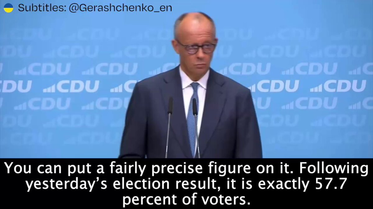 Chancellor Merz: "I will not deviate by a single millimeter from my fundamental conviction that we must defend our freedom against Russia, especially now. And if we stop supporting Ukraine, things will not get better tomorrow. They will get even worse. The goal of the Russian state leadership is to destabilize the system of values of what we once called the West. And this system of values is not up for negotiation." Comment from me: We can see that Russia is currently heavily focused on Europe, aiming to disrupt aid to Ukraine and weaken Europeans. This is not simply about Russian propaganda - it is a real hybrid war. It includes drone attacks, acts of sabotage, terrorist attacks, the migration crisis, direct interference in elections, and accusations that Europe is preparing for war with Russia. Through the media, Russia tells Europeans that increasing defense budgets and assisting Ukraine is disadvantageous for the EU, whereas halting aid and pursuing friendship with Russia would be far more beneficial. But what is the reality? The Ukrainian Army is currently the only army in Europe capable of stopping and deterring Russia. Russia is seeking to take over Ukraine, disarm it, and use our resources to prepare for future aggression. The conditions currently put forward by Putin do not just demand Ukraine's capitulation; they are also aimed at weakening Europe in preparation for a future war. Ukraine is going through an extremely difficult time and urgently needs peace and an end to the suffering. We must find out-of-the-box solutions to help Ukraine and protect Europe from war, thereby preserving European unity and Europe's agency - which ultimately means security, a strong economy, and social protection.