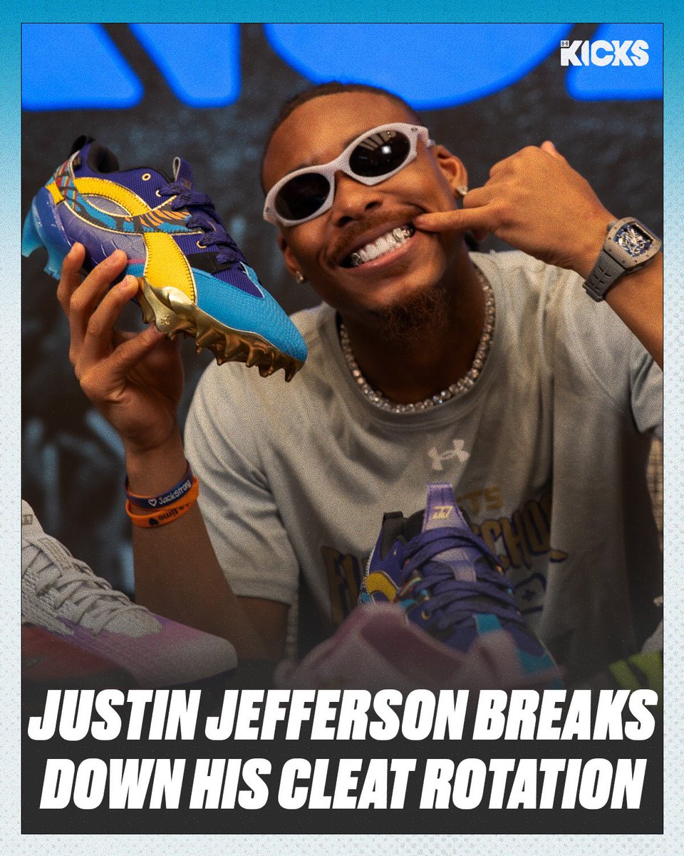 Justin Jefferson talks through some of his favorite Under Armour PE cleats in our latest episode of "My Sneaker Rotation" 🔥 Watch the full video on our YouTube channel: