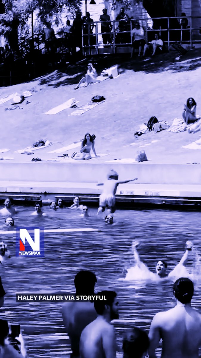 BRAVE LITTLE LEAP: It was a heartwarming moment when a crowd at Austin’s Barton Springs Pool cheered on a nervous little boy summoning his courage to jump off a diving board last month.