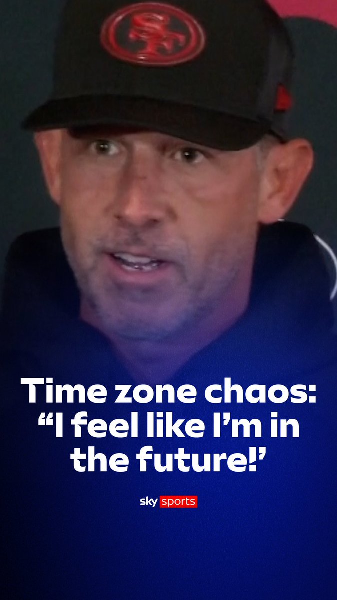 “I feel like I’m in the future!” 🌐 San Francisco 49ers head coach Kyle Shanahan has been left perplexed by the time difference in Australia! 😂