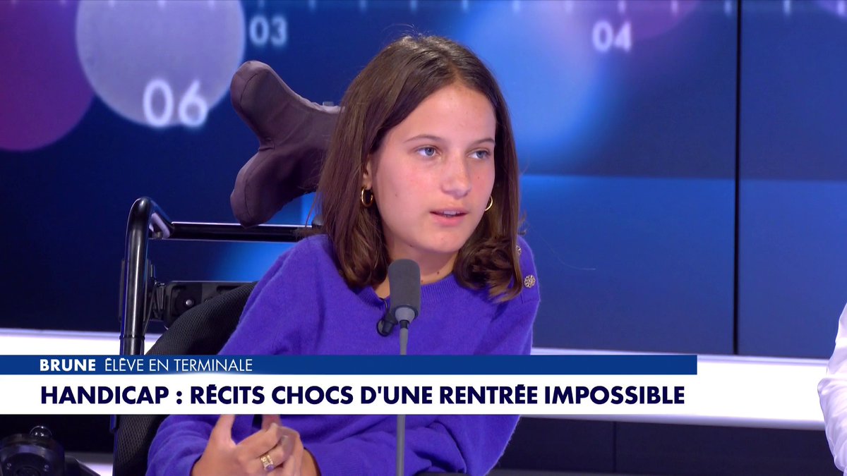 Quelques jours après la rentrée scolaire, Brune, élève en terminale et porteuse d’un handicap, témoigne dans #Facealinfo : «Je n’ai pas eu d’AESH, alors que je suis censée en avoir une depuis deux ans».