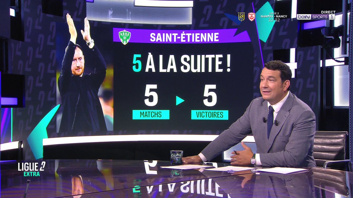 [📺LIVE] ⚽️ #Ligue2Extra 👀 Avec 5 victoires en 5 matchs, l'AS Saint-Étienne a de grandes chances de monter en L1 !